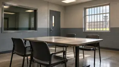 An empty interview room